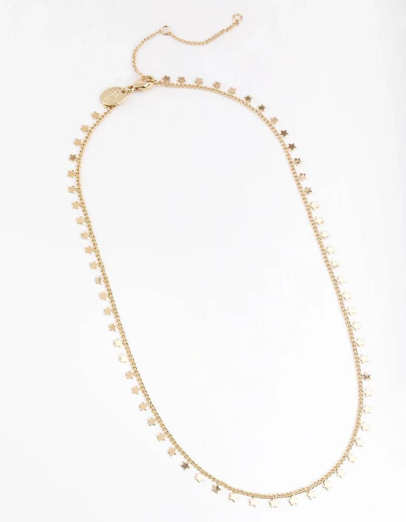 Gold Plated Star Jingle Necklace
