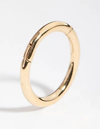 Gold Plated Sterling Silver 8mm Polished Clicker