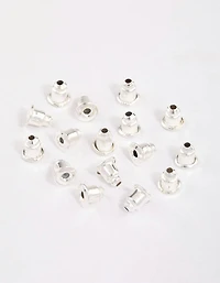 Silver Earring Backs 16-Pack