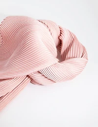 Blush Pleated Bandana Hair Scarf