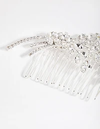 Country Posy Crystal Comb