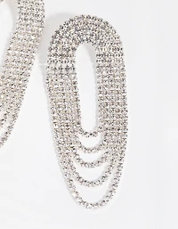 Silver Waterfall Drop Earrings