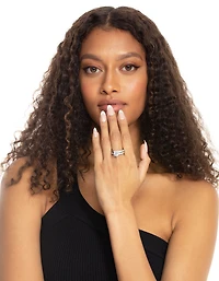 Bagues de fiançailles et mariage en Silver Diamond Simulant