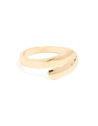 Gold Smooth Wrap Ring