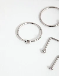 Surgical Steel Flower & Bee Nose 6-Pack