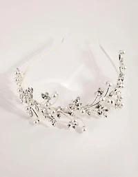 Pearl & Crystal Vine Headband