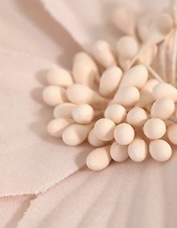 Mesh Detail Blush Flower Clip