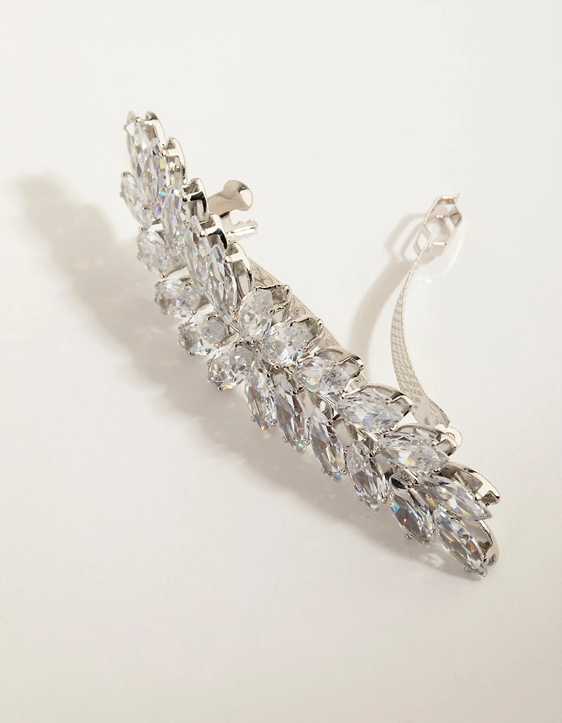Navette Crystal Laurel Clip