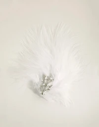 Statement Branch & Feather Clip