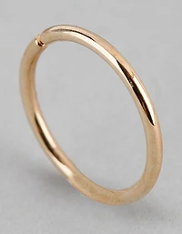 9ct Gold Polished 8mm Nose Ring