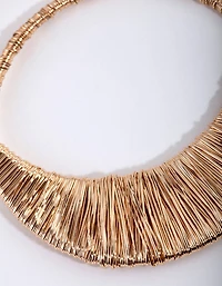 Boucles d’oreilles circulaires en fil d’or