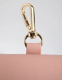 Wide Blush PU Leather Earpod Case