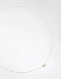 Sterling Silver Lotus Necklace