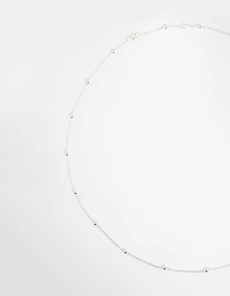 Sterling Silver Ball Chain Necklace