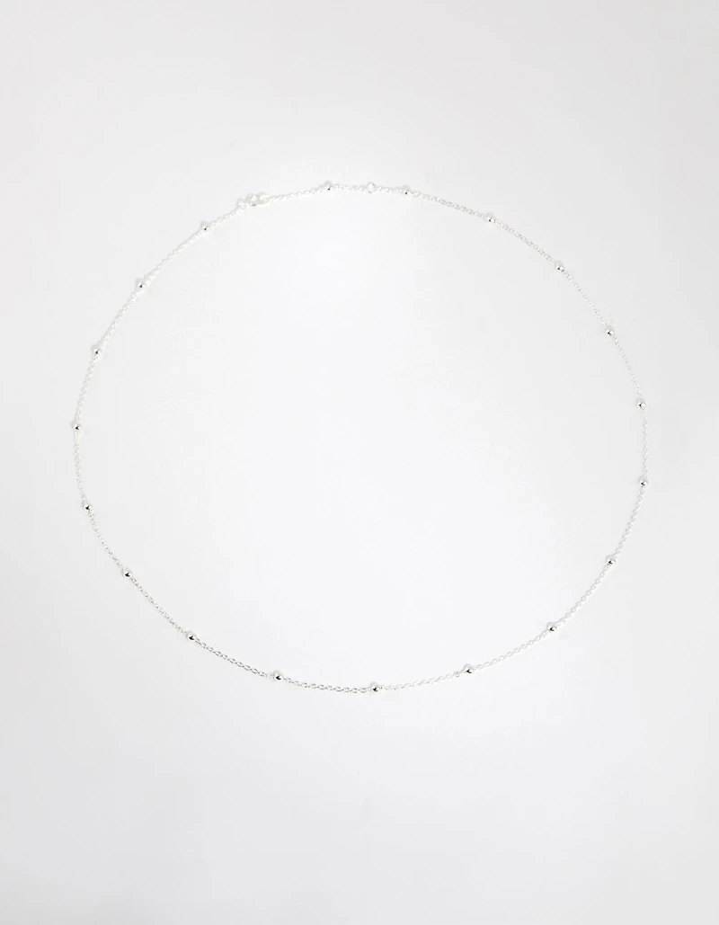 Sterling Silver Ball Chain Necklace