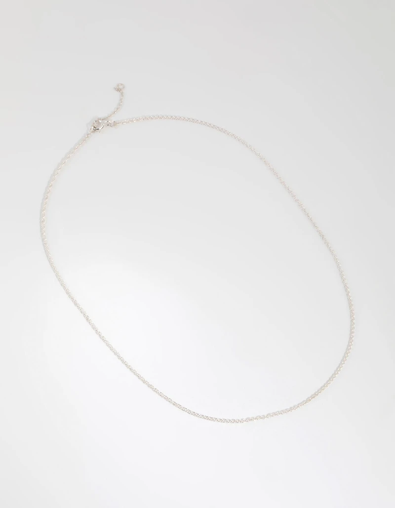 Sterling Silver Twist Chain Necklace