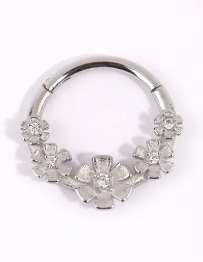 Surgical Steel Flower Clicker