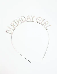 Kids Silver Diamante Birthday Tiara