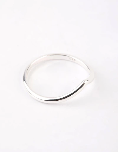 Sterling Silver Midi V Ring