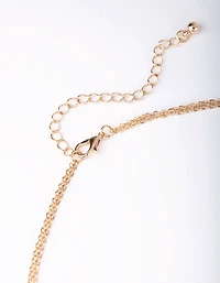 Gold Delicate Diamante Body Chain