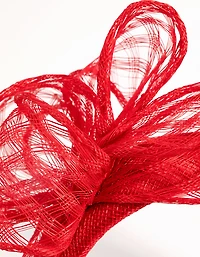 Red Flower Padded Alice Band