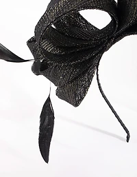 Metallic Feather Alice Band