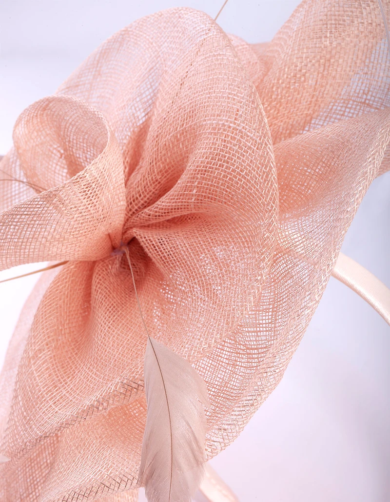 Pink Ruffle Saucer Headband
