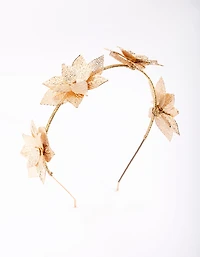 Gold Leaf Cluster Alice Band