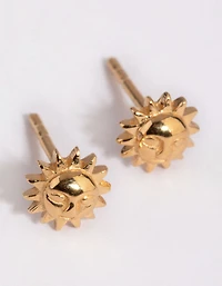Coffret de boucles d’oreilles en argent sterling plaqué or et boucles d’oreilles Huggie