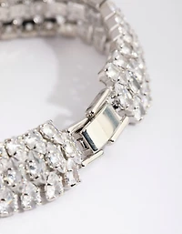 Silver Cubic Zirconia Tennis Bracelet