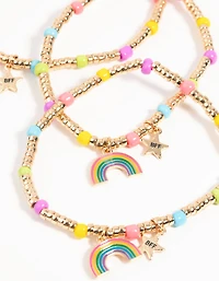 Kids Rainbow Star Best Friend Bracelet Pack