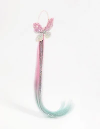 Kids Glitter Butterfly Faux Hair Tie