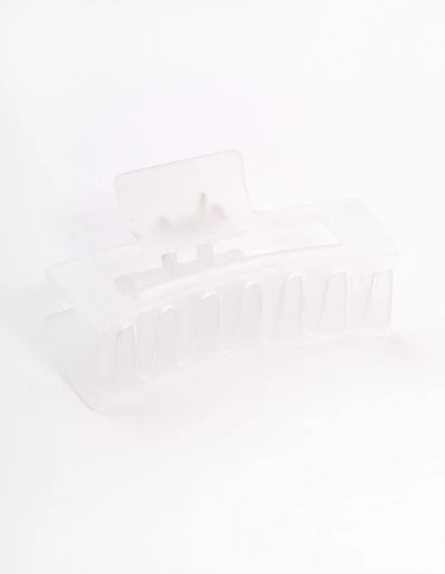 Large Frosted Rectangle Claw