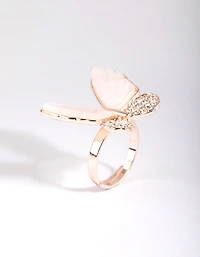 Rose Gold Butterfly Ring