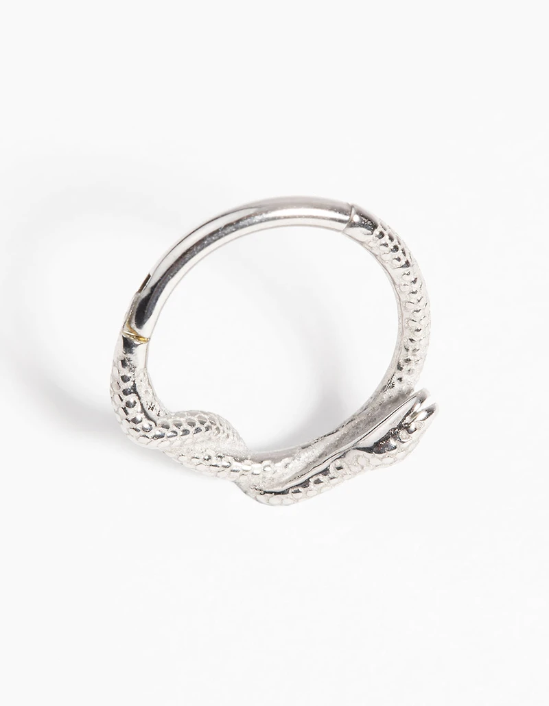 Surgical Steel Snake Clicker Ring