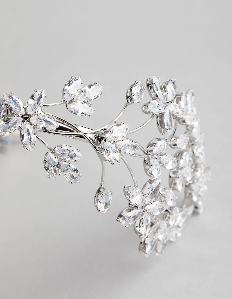 Silver Statement Flower Alice Band