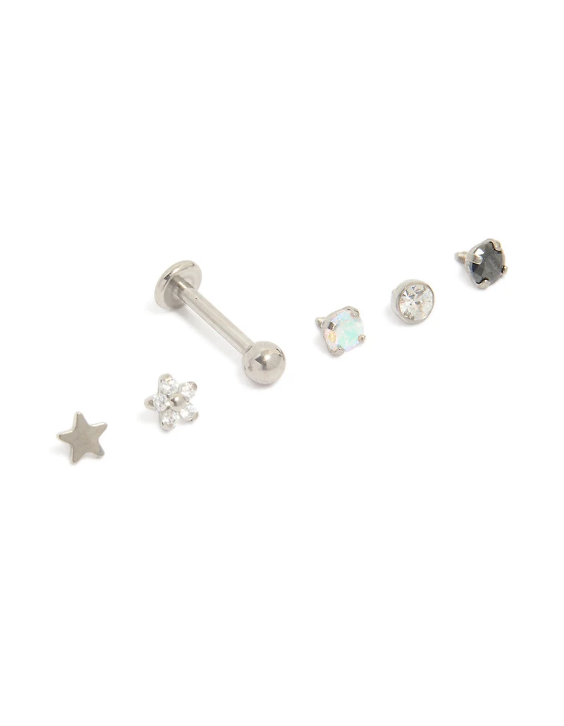 Titanium Pretty Flat Back Stud Pack