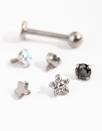 Titanium Pretty Flat Back Stud Pack