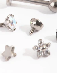 Titanium Pretty Flat Back Stud Pack