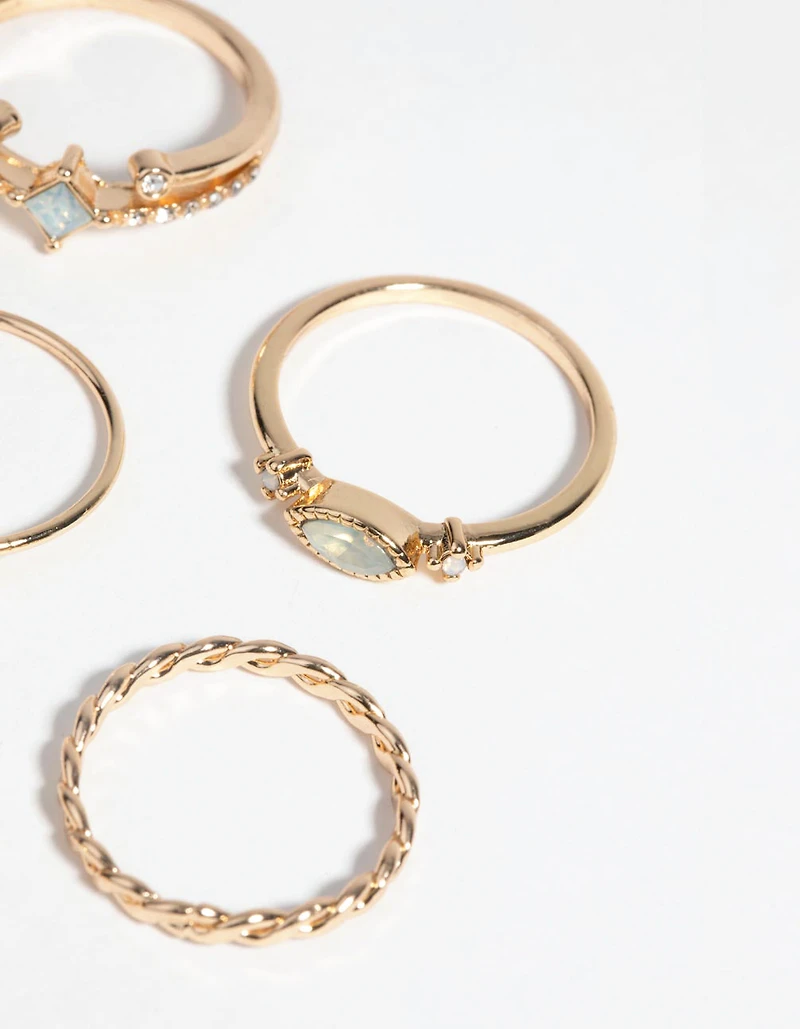 Gold Pretty Ring Pack