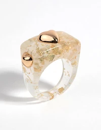 90s Gold Heart Ring