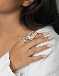 Anneau à charnière en argent