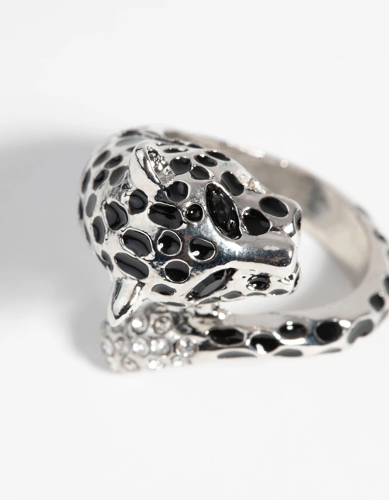 Silver Panther Ring
