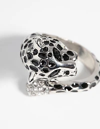 Silver Panther Ring
