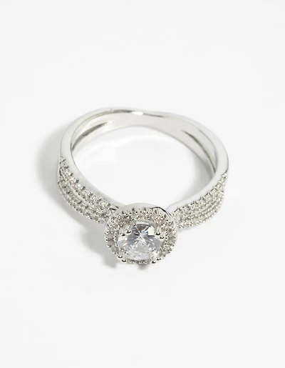 Silver Cubic Zirconia Ring