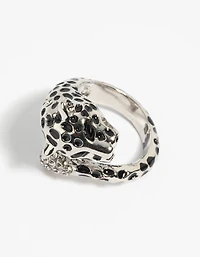 Silver Panther Ring