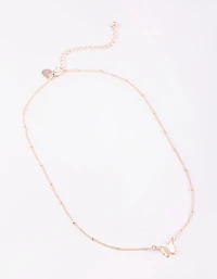 Rose Gold Butterfly Necklace