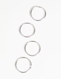 Surgical Steel Nose Ring 4-Pack