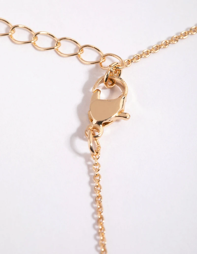 Gold Celestial Pendant Necklace