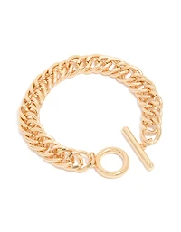 Gold Chain Link Bracelet